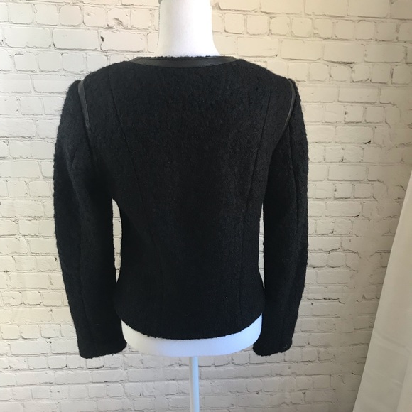 ️ H&M Black Wool Blend Jacket Sz 10 - Picture 5 of 7